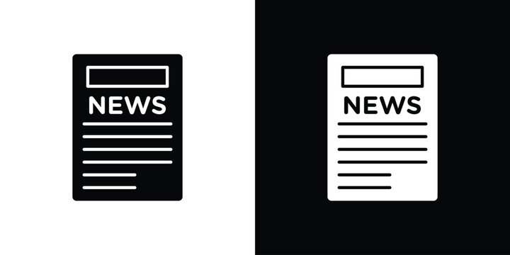 News icon logo for designer or illustrator.