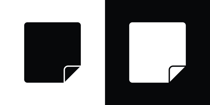 Nicotine patch icon logo for designer or illustrator.