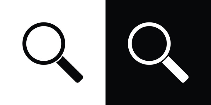 Search icon logo for designer or illustrator.