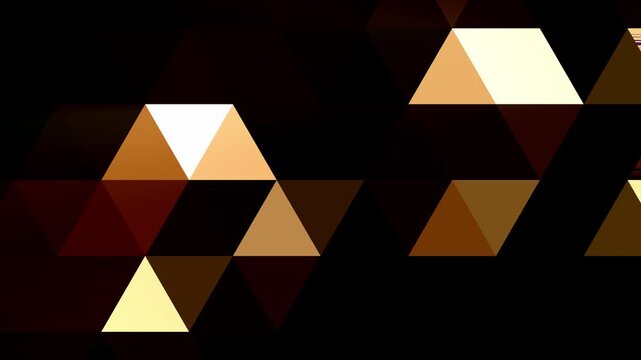 Abstract Geometric Shapes and Luminous Triangles
