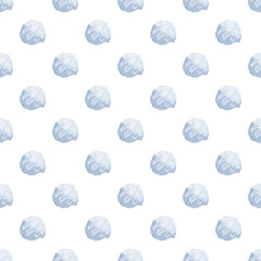 Fototapeta premium Snowballs with crystal ice texture creating a repeating pattern