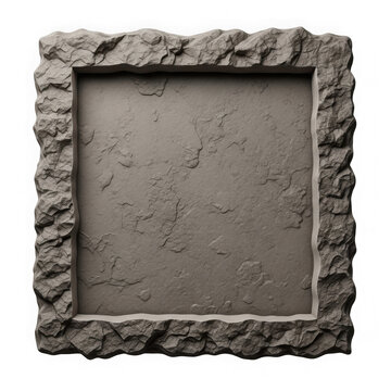 Gray stone picture frame