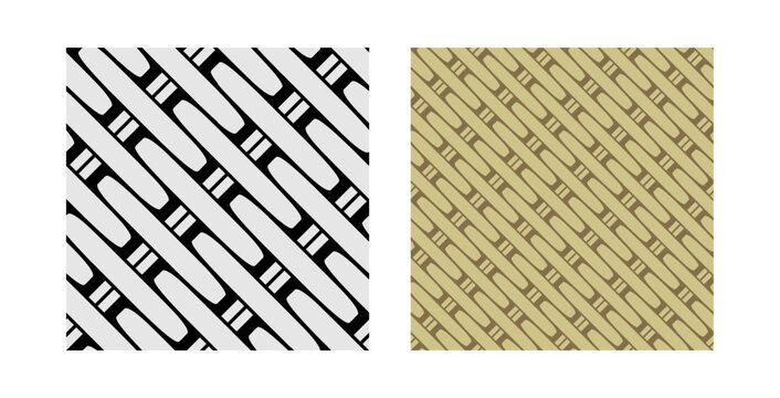 diagonal bamboo rattan cane weave seamless pattern ornament background vector illustration