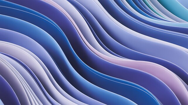 Abstract purple and blue wavy lines background pattern