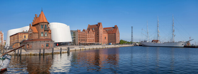 Stralsund, Germany - panorama of old harbor © bbsferrari