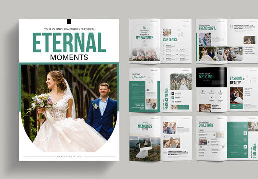 Elegant Wedding Magazine Template