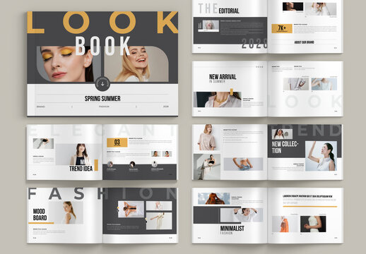 Look Book Landscape Template