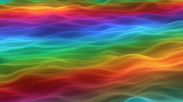 Abstract rainbow liquid waves motion background spectrum 4K Ai HD high quality video.