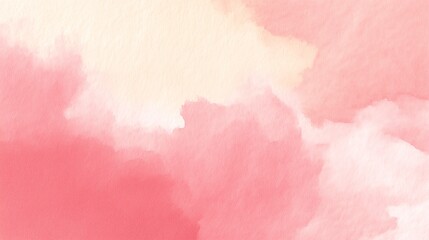 Fototapeta premium Soft abstract watercolor wash background, gentle artistic brush texture, dreamy pastel paint splash-Series red