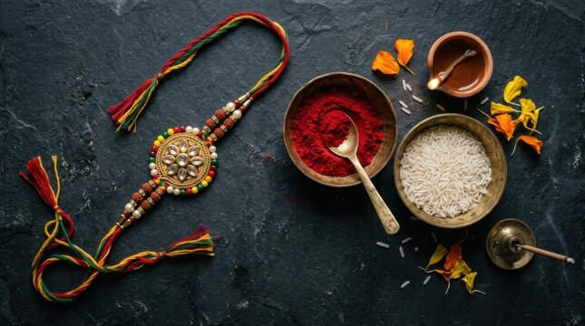 Traditional Rakhi Festival Setup