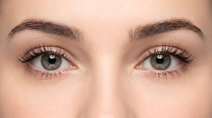 Fototapeta premium Expressive Eye Beauty Isolated on White Studio Background