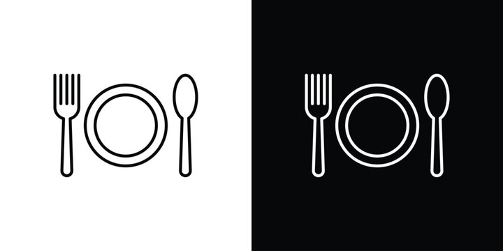 Food icon line glyph pack