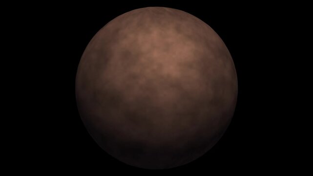 Moving Shadow Moon Loop Brown Rust Seamless Orbiting Light Sphere Motion Background