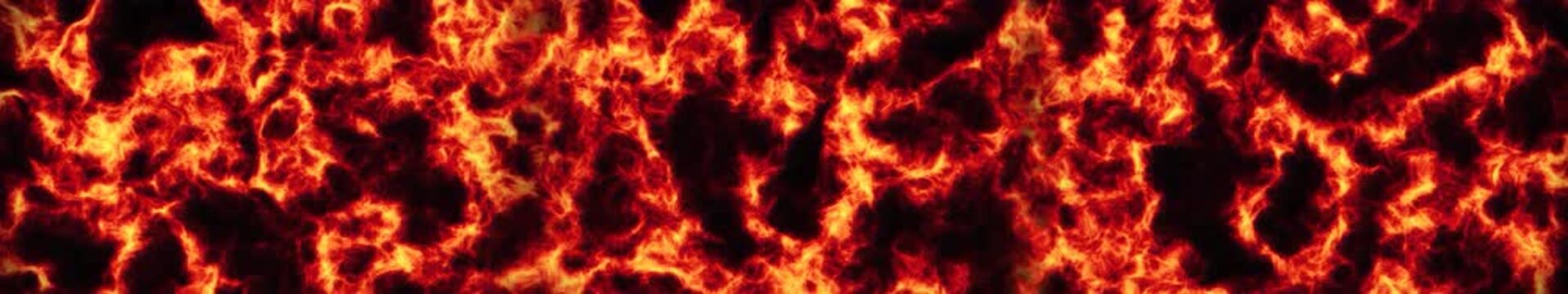 Intense Fire Flames Texture Burning Background, Widescreen Loop