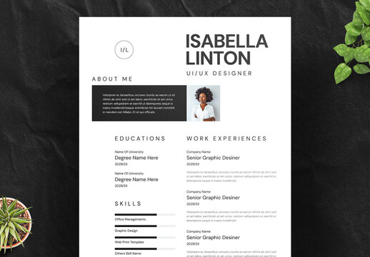 Resume and Cover Letter Layout