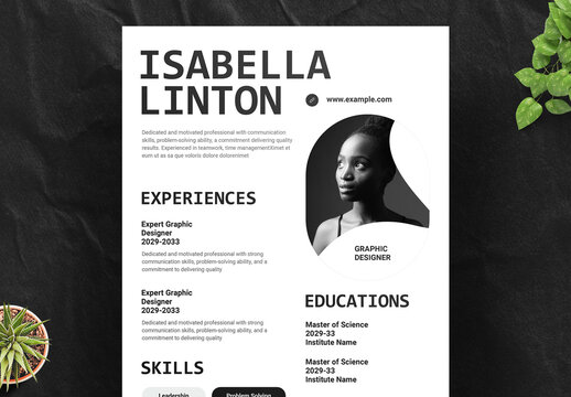 Minimal Resume and Cover Letter Layout