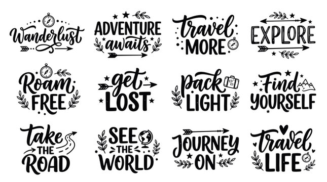 Travelers explore the world with adventure and wanderlust freely
