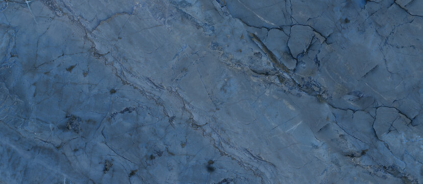 Blue marble texture background with high resolution, Italian marble slab with Closeup surface grunge stone texture, Polished natural granite marbel.