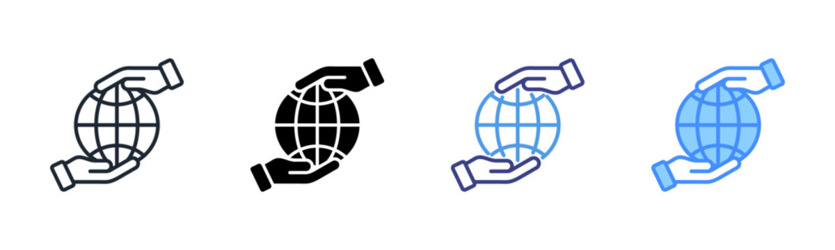 Responsibility Icon Set Multiple Style Collection