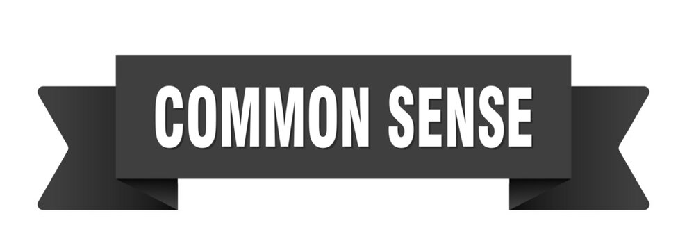common sense ribbon isolated on transparent background. common sense ribbon