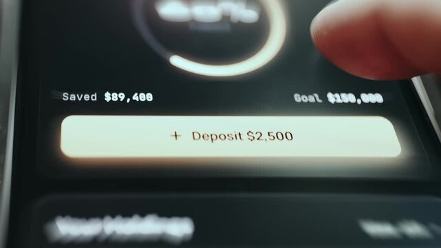 Savings goal, financial target that is currently 60 percent complete