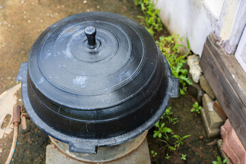 Obraz premium Traditional Korean Cast Iron Cauldron