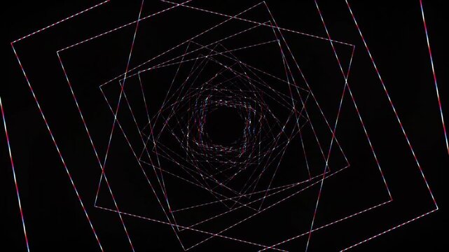 Dynamic 3d Geometric Pattern With Interconnected Lines And Illusion Of Depth Abstract Geometric Network With Connected Dots And Lines Forming Complex Shapes On A Dark Background.