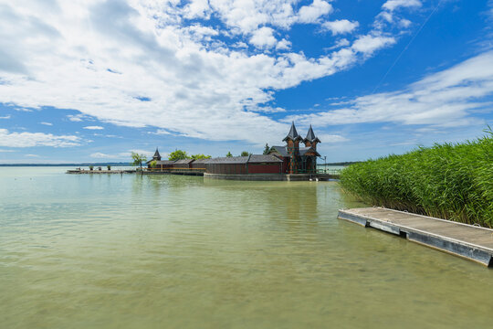 Szigetfurdo Keszthely building on Lake Balaton