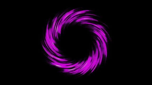 Magenta neon spiral light vortex abstract energy ring futuristic motion background animation