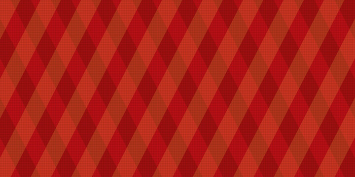 Christmas red argyle background with geometric diamond pattern and halftone dots. Vector abstract Merry Christmas texture with festive maroon plaid stripes and empty copy space for winter quiz banner.