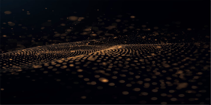 Abstract digital technology background with blue light, binary code, data connection, and modern web design pattern in abstract illustration style
