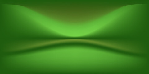 Obraz premium Abstract gradient podium background. Empty green 3D studio background. Clean scene for product presentation mockup template. eps 10