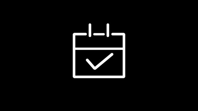 File and notepad icon animation showing note taking and productivity file animation.