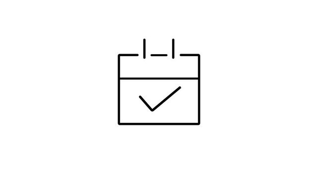 File and notepad icon animation showing note taking and productivity file animation.