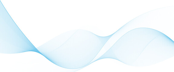 Fototapeta premium Abstract flowing wave lines on white background wave line for banner template Illustration vector