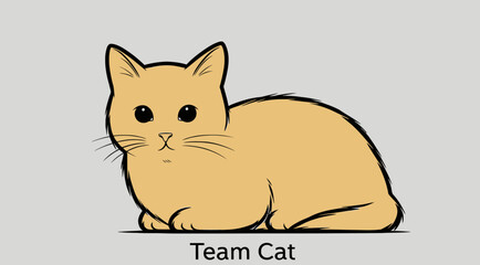 A charming illustration of a relaxed cat. © Salvador