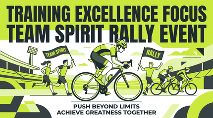Obraz premium Team Spirit Racing Event Encouraging Excellence And Achievement