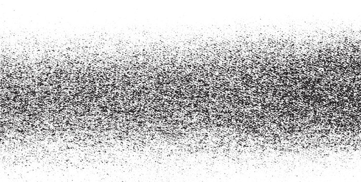 Abstract Halftone Stipple Banner Background &ndash; Black and White Comic Dust Particle Spray Trail Overlay