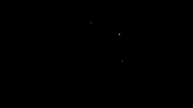 Star twinkling animation, sparkling glitter stars, festive holiday sparkle decoration, glitter line and circle effects, seamless chroma key black background, vector motion graphics overlay, 4K