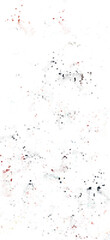 Fototapeta premium Transparent PNG overlay with scattered grunge splatter marks in brown, orange, and muted gray, designed for layering over photos and designs. Vertical/portrait orientation suits posters, apparel gra