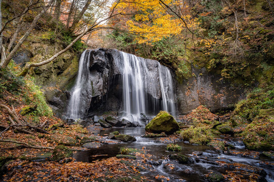 Tatsusawa Fudo Waterfall, Inawashiro, Fukushima Prefecture, Japan