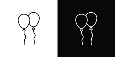 Balloons icon line vector collection © Martin