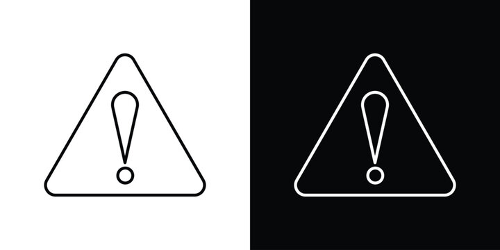 Alert icon line vector collection