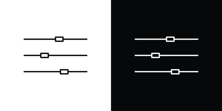 Filter Control icon line vector collection