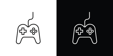 Gamepad icon line vector collection © Martin