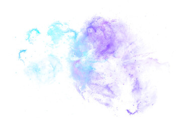 Abstract Blue Purple Nebula Cloud PNG Transparent Background, Cosmic Galaxy Dust and Space Energy Effect © Kliwon