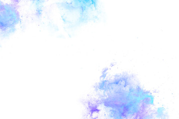 Abstract Blue Purple Nebula Cloud PNG Transparent Background, Cosmic Galaxy Dust and Space Energy Effect © Kliwon