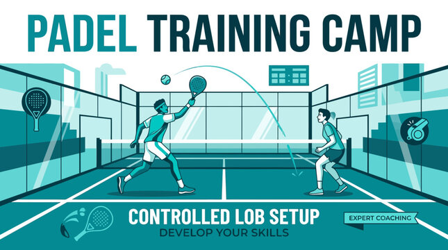 Padel Training Camp Controlled Lob Setup Developing Sports Skills