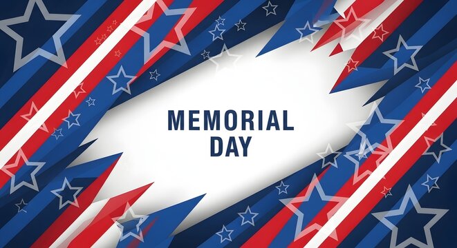 Memorial day celebration background with stars and stripes pattern design patriotic american celebration background remember remembrance veterans