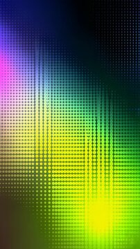Dynamic abstract pattern featuring a vibrant color gradient with pixelated dot matrix effect. Ideal for digital art, technology themes, and contemporary visual presentations